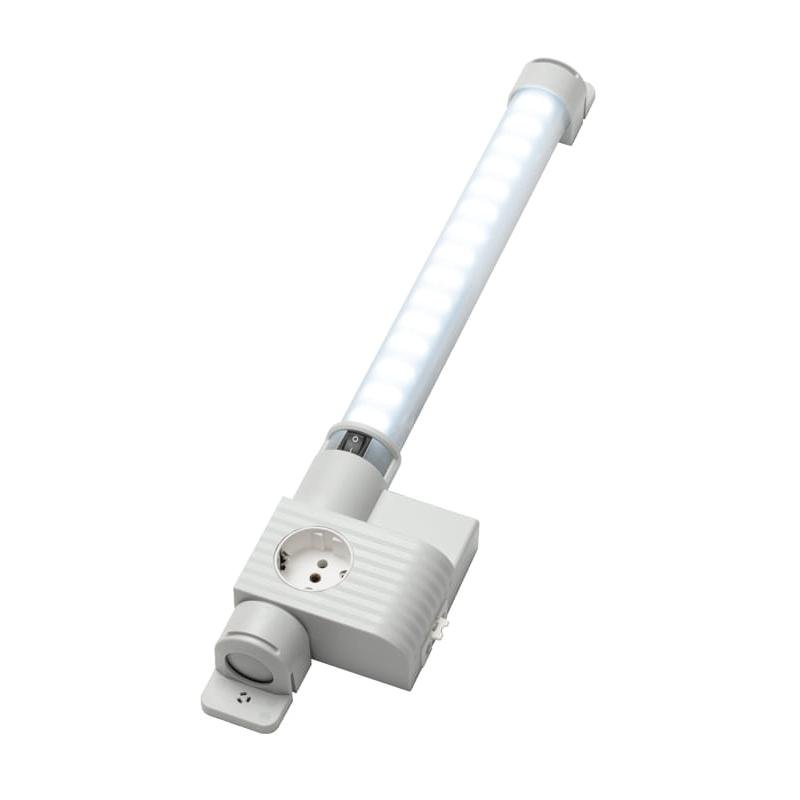 Stego 12210.0-00 LED122 (700mm) PIR + Socket 230Vac German socket Screw