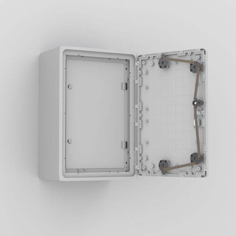UID5050 nVent Hoffman Inner door, 500x500, Fibre glass, 3mm double bit lock