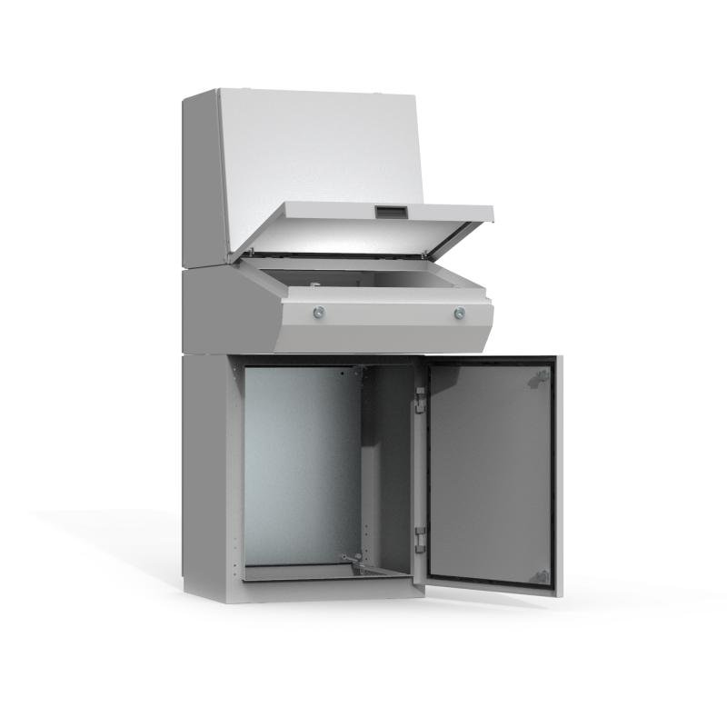 MPC103R5 nVent Hoffman Base console, 700x1000x500, Combinable enclosure, with MP, mild steel, IP66