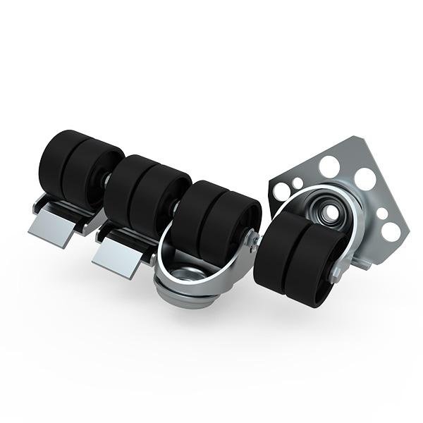 LCR470 nVent Hoffman 4 Castors no brake, 2400N per set, raises enclosures with 70 mm