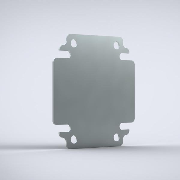 BMP2040 nVent Hoffman Mounting plate, 200x400, Galvanized steel