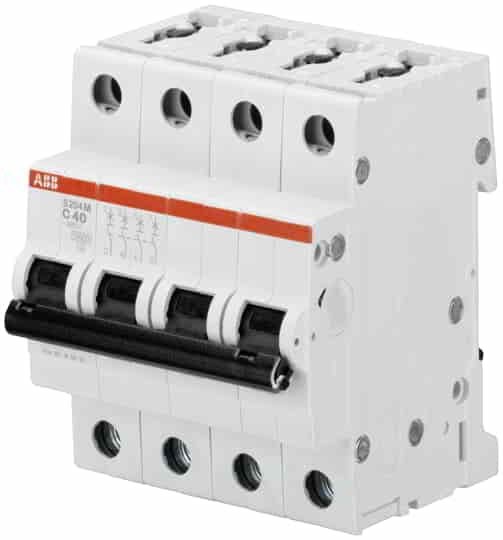 2CDS254001R0201 ABB S204D20 Four-Pole MCB D20A 6kA