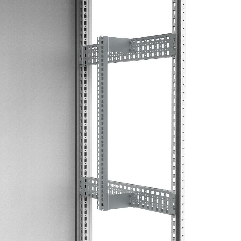 CIPP09 nVent Hoffman 19" profiles one side, 475, zinc plated, adjustable in depth, together with CIB